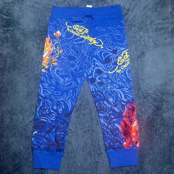 Ed Hardy Vintage Sweatpants Jogger Rare Vintage NWT Medium - Picture 6 of 9